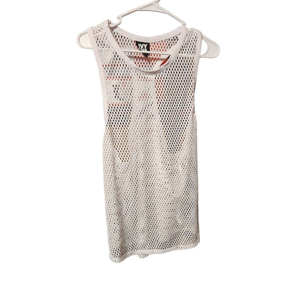 Ivy park M mesh tank top white
